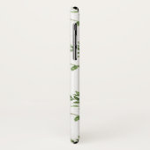 Coques Case-Mate iPhone Motif Feuille simple aquarelle personnalisé (Dos/Gauche)