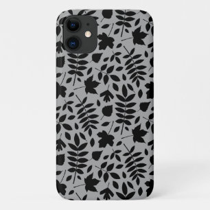 Case-Mate iPhone Case Motif Feuille tombé noir sur gris