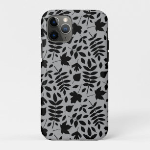 Case-Mate iPhone Case Motif Feuille tombé noir sur gris