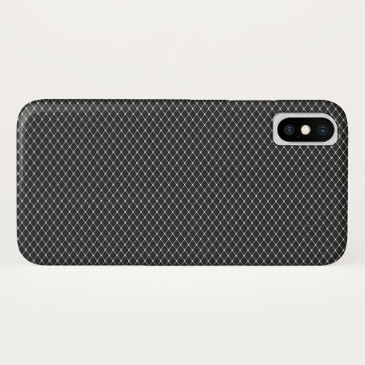 Coques Case-Mate iPhone Motif fin en métal argenté (Dos (Horizontal))