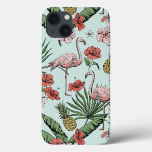 Case-Mate iPhone Case Motif flamant hawaïen dessiné à la main