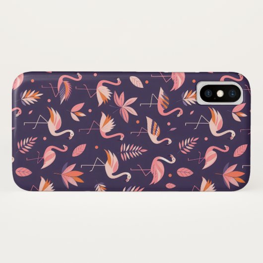 Coques Case-Mate iPhone Motif Flamant rose Paradise (Dos (Horizontal))