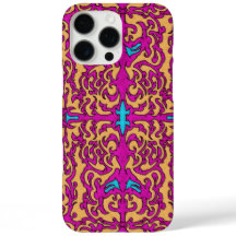 Motif flamboyant néon rose pink baroque
