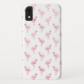 Coques Case-Mate iPhone Motif Flamingo rose et blanc mignon (Dos)
