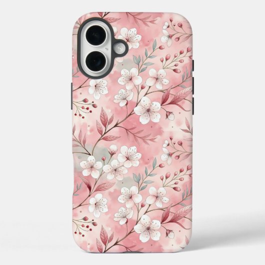 Coques Case-Mate iPhone Motif Fleur de Sakura Rose (Verso)