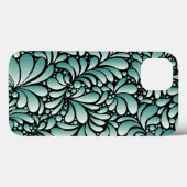 Coques Case-Mate iPhone Motif Fleur désirable en Minty Green (Verso (horizontal))
