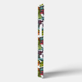 Coques Case-Mate iPhone Motif Fleur Exotique Et Oiseau | Monogramme (Verso / Droite)