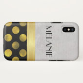 Coques Case-Mate iPhone Motif Fleur Motif Points Rond (Dos (Horizontal))
