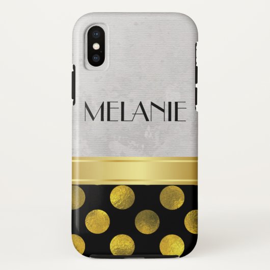 Coques Case-Mate iPhone Motif Fleur Motif Points Rond (Dos)
