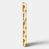 Coques Case-Mate iPhone Motif Fleur Orange, Vert Et Jaune Retro (Verso / Gauche)