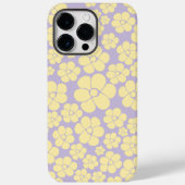 Coques Case-Mate iPhone Motif Fleur - Pastel Jaune et Violet (Verso)