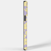 Coques Case-Mate iPhone Motif Fleur - Pastel Jaune et Violet (Verso / Droite)