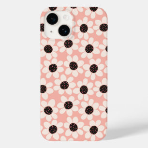 Coque Pour iPhone 14 Motif Fleur Rose Cute