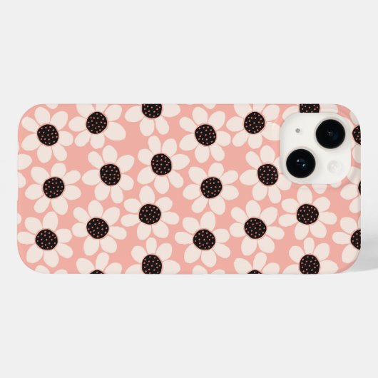 Coques Case-Mate iPhone Motif Fleur Rose Cute (Verso (horizontal))