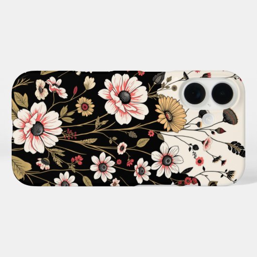 Coques Case-Mate iPhone motif fleur sauvage (Verso (horizontal))