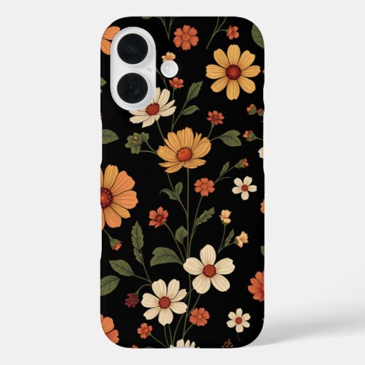 Coques Case-Mate iPhone motif fleur sauvage (Verso)