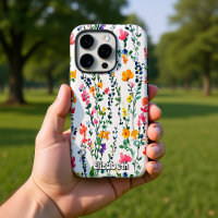Motif Fleur sauvage aquarelle