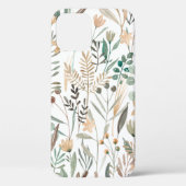 Coques Case-Mate iPhone Motif fleur sauvage aquarelle transparente. Fleurs (Verso)