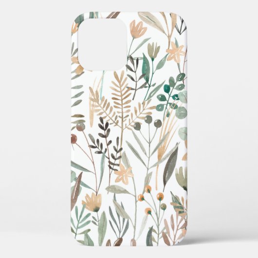 Coques Case-Mate iPhone Motif fleur sauvage aquarelle transparente. Fleurs (Verso)