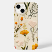 Coques Case-Mate iPhone motif fleur sauvage transparent (Verso)