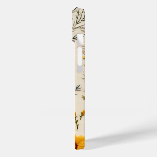 Coques Case-Mate iPhone motif fleur sauvage transparent (Verso / Gauche)