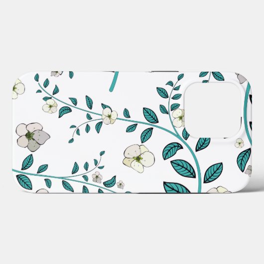 Coques Case-Mate iPhone Motif Fleur transparent (Verso (horizontal))