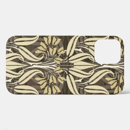 Coques Case-Mate iPhone motif fleuri dans un style moderne (Verso (horizontal))