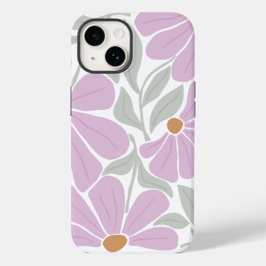 Coques Case-Mate iPhone Motif Fleurs rétro (Verso)