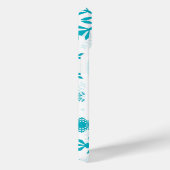 Coques Case-Mate iPhone Motif Flocon de Neige Bleu (Verso / Droite)