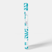 Coques Case-Mate iPhone Motif Flocon de Neige Bleu (Verso / Gauche)