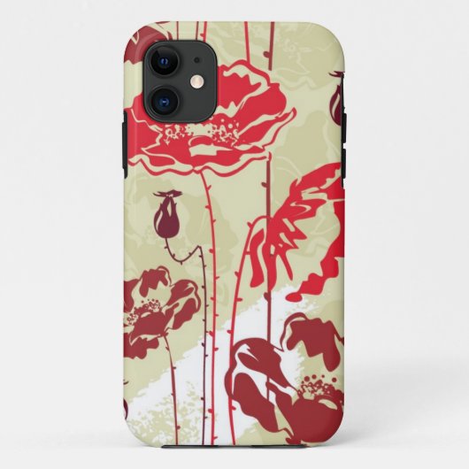 Coques Case-Mate iPhone Motif floral 2 d'élégance abstraite (Dos)