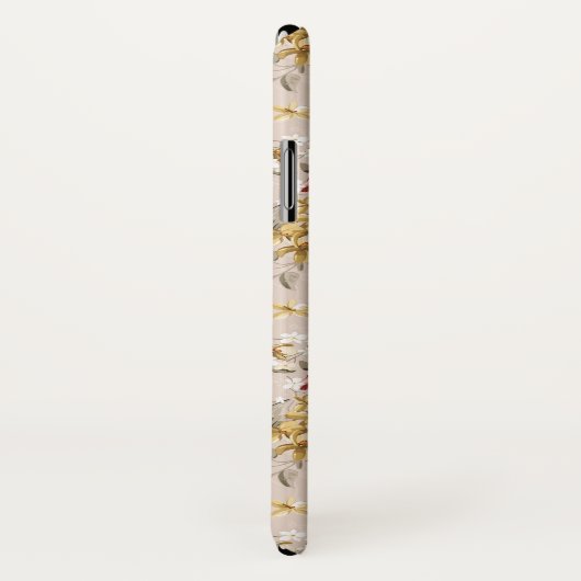 Coques Case-Mate iPhone Motif floral 3 d'élégance abstraite (Dos/Droite)