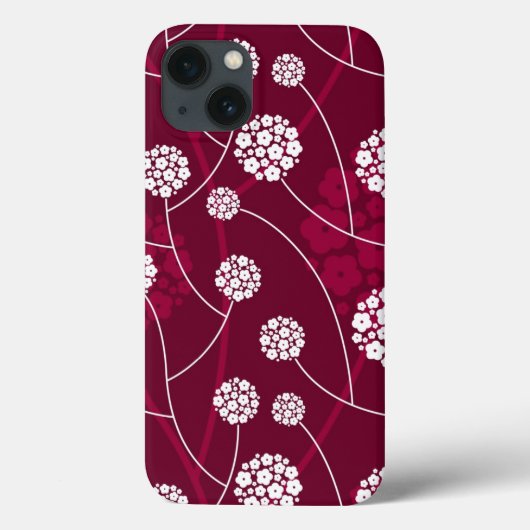 Coques Case-Mate iPhone Motif floral abstrait (Verso)