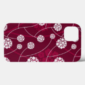 Coques Case-Mate iPhone Motif floral abstrait (Verso (horizontal))