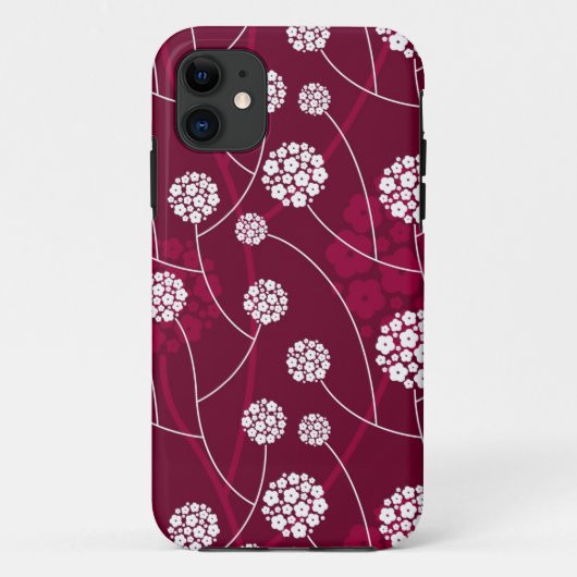 Coques Case-Mate iPhone Motif floral abstrait (Dos)