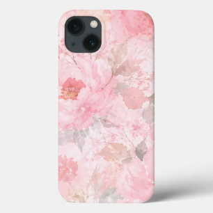 Case-Mate iPhone Case Motif floral aquarelle rose tendre