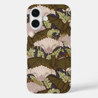 Motif floral Art nouveau vintage avec chauve-souri