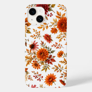 Coque Pour iPhone 14 Motif floral automnal vintage avec tournesols
