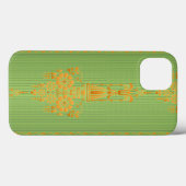 Coques Case-Mate iPhone Motif floral baroque avec bordure V2020 (Verso (horizontal))