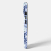 Coques Case-Mate iPhone Motif floral bleu clair (Verso / Gauche)