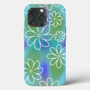 Case-Mate iPhone Case Motif floral bleu et vert