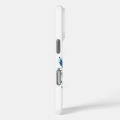 Coques Case-Mate iPhone Motif floral bleu folk (Verso / Droite)