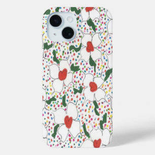 Coque Pour iPhone 15 Motif floral classique