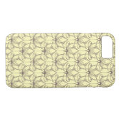 Coques Case-Mate iPhone Motif floral crème (Dos (Horizontal))