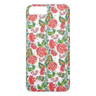 Coques Pour iPhone Motif floral de fleur florale rouge audacieuse de