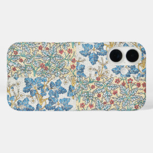 Coques iPhone 16 Motif floral de géranium sauvage Art nouveau vinta