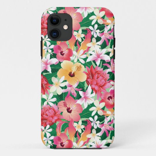 Coques Case-Mate iPhone Motif floral de ketmie tropicale (Dos)