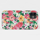 Coques Case-Mate iPhone Motif floral de ketmie tropicale (Dos (Horizontal))