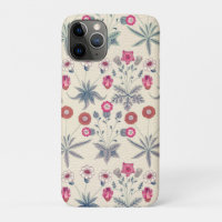 Motif floral de marguerite de William Morris rouge
