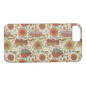 Coques Case-Mate iPhone Motif floral d'été fait de feuille (Dos (Horizontal))